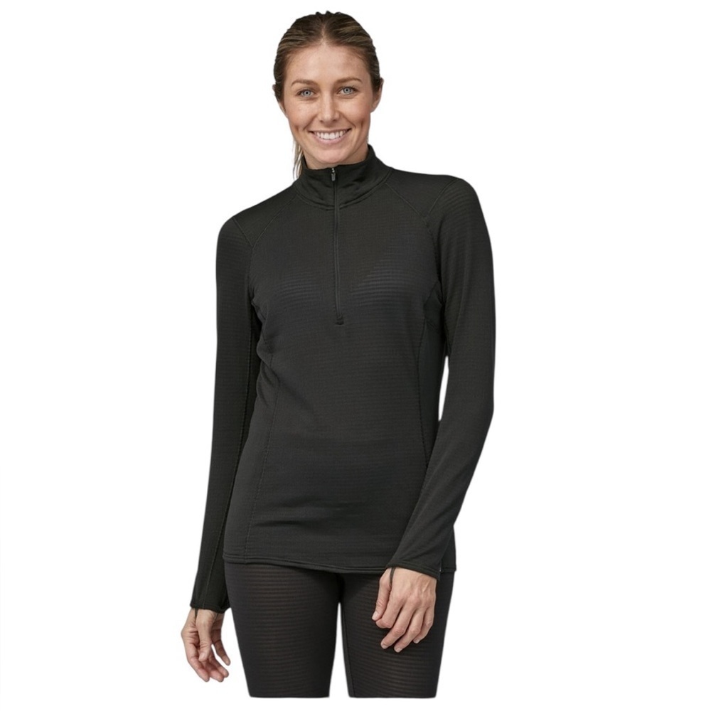 Patagonia Capilene Midweight Quarter Zip Pullover Black XS - Picture 5 of 7